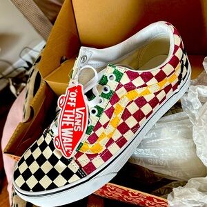 Old Skool Glitter Checker sneakers